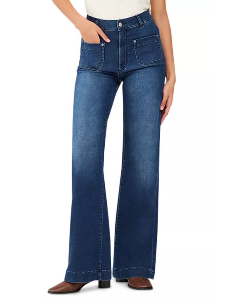 Dl1961 Women's Hepburn Wide Blue Tide Size 27